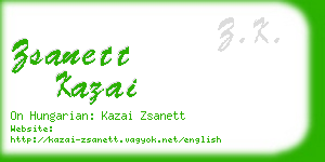 zsanett kazai business card